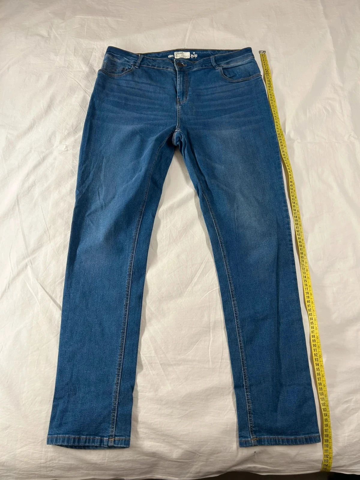 Jean bleu slim Green in extenso w36 l32